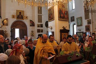 Божественная литургия в день памяти Апостолов Петра и Павла