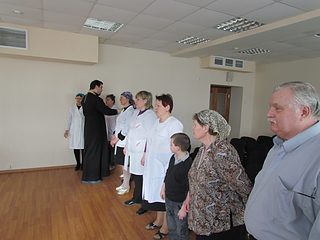 Соборование сотрудников детской поликлиники г.Солнечногорска