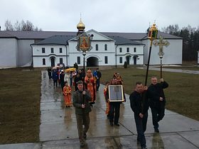 Литургия в храме в честь иконы Божией Матери Неувядаемый цвет, фото 6