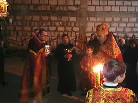 Литургия в храме в честь иконы Божией Матери Неувядаемый цвет, фото 8