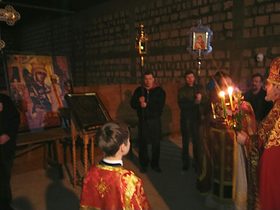 Литургия в храме в честь иконы Божией Матери Неувядаемый цвет, фото 9