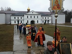 Литургия в храме в честь иконы Божией Матери Неувядаемый цвет, фото 14